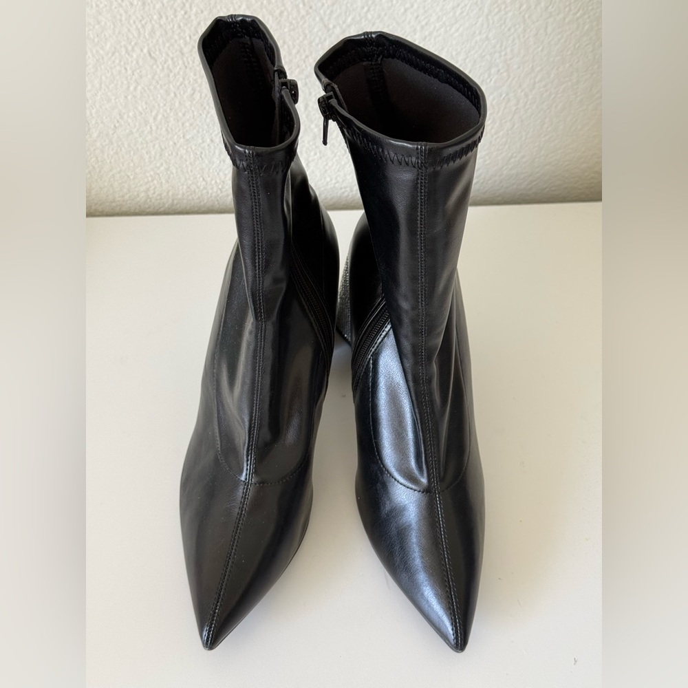 Forever 21 Sleek Black Ankle Booties